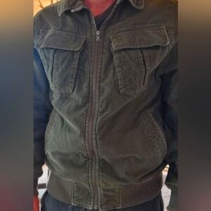 Corduroy bomber jacket